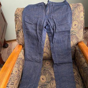 LOFT printed denim jean - 6 petite